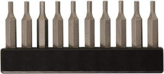 Wiha - 9/64" Hex Screwdriver Bit - 4mm Drive, 28mm OAL - Eagle Tool & Supply