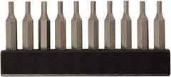 Wiha - 0.7mm Hex Screwdriver Bit - 4mm Drive, 28mm OAL - Eagle Tool & Supply