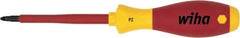 Wiha - #3 Point, 150mm Blade Length Posidrive Screwdriver - 324mm OAL - Eagle Tool & Supply
