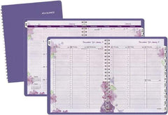 AT-A-GLANCE - 312 Sheet, 8-1/2 x 11", Weekly/Monthly Planner - Purple - Eagle Tool & Supply