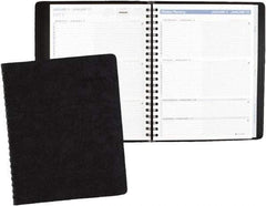 AT-A-GLANCE - 26 Sheet, 8-1/4 x 10-7/8", Appointment Book - Black - Eagle Tool & Supply