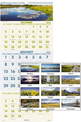 AT-A-GLANCE - 12 Sheet, 12 x 27", Wall Calendar - Eagle Tool & Supply