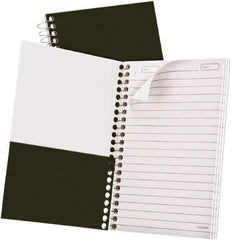 AMPAD - 100 Sheet, 4-7/8 x 8", College/Medium Notebook - Green - Eagle Tool & Supply