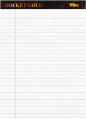 TOPS - 50 Sheet, 8-1/2 x 11-3/4", Legal/Wide (Style) Perforated Style Ruled Pads - White - Eagle Tool & Supply