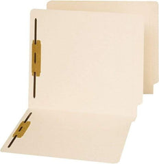 UNIVERSAL - 8-1/2 x 11", Letter Size, Manila, File Folders with End Tab - 11 Point Stock, Straight Tab Cut Location - Eagle Tool & Supply
