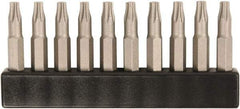 Wiha - 4mm Drive T10 Torx Screwdriver Bit - 28mm OAL - Eagle Tool & Supply