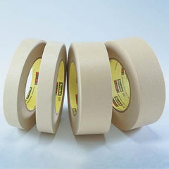 3M - 1/8" Wide x 60 Yd Long x 6.3 mil Tan Crepe Paper Masking Tape - Eagle Tool & Supply