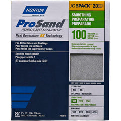 Norton - Sanding Sheets Abrasive Material: Aluminum Oxide Grade: Medium - Eagle Tool & Supply