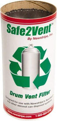 Made in USA - Trash Compactor/Crusher Replacement Carbon Filter - 4" Wide x 4" Long x 8" High, For Aerosol Can Deflators - Eagle Tool & Supply