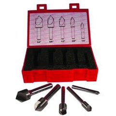 5 PC SET 82D 1FL CARB CSINK - Eagle Tool & Supply