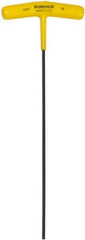 Bondhus - 1/8" Hex, T-Handle Cushion Grip, Hex Key - 9" OAL, Protanium High Torque Steel, Inch System of Measurement - Eagle Tool & Supply