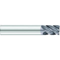 1/2 x 1/2 x 5/8 x 4 OAL .060 C/R 5 Flute Necked Carbide End Mill - Round Shank-AlCrN Coated - Eagle Tool & Supply