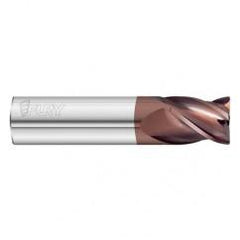 3/8 Dia. x 2-1/2 Overall Length 4-Flute .010 C/R Solid Carbide SE End Mill-Round Shank-Center Cut-FC20 - Eagle Tool & Supply