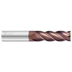 3/4 Dia. x 6 Overall Length 4-Flute .250 C/R Solid Carbide SE End Mill-Round Shank-Center Cut-FC20 - Eagle Tool & Supply