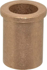 Boston Gear - 5/8" Inside x 7/8" Outside Diam, Oil Impregnated Bronze SAE-841 Flanged Sleeve Bearing - 1" Flange Outside Diam, 1/8" Flange Thickness, 1-1/4" OAL - Eagle Tool & Supply