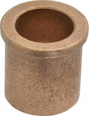 Boston Gear - 3/4" Inside x 1" Outside Diam, Oil Impregnated Bronze SAE-841 Flanged Sleeve Bearing - 1-1/8" Flange Outside Diam, 1/8" Flange Thickness, 1-1/8" OAL - Eagle Tool & Supply