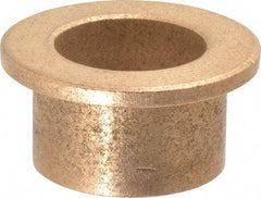 Boston Gear - 7/8" Inside x 1-1/8" Outside Diam, Oil Impregnated Bronze SAE-841 Flanged Sleeve Bearing - 1-1/2" Flange Outside Diam, 1/8" Flange Thickness, 3/4" OAL - Eagle Tool & Supply