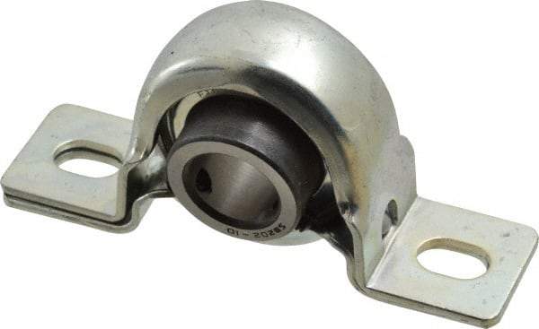 Value Collection - 3-3/8" OALPillow Block - 1160 Lb Dyn Cap, Steel - Eagle Tool & Supply
