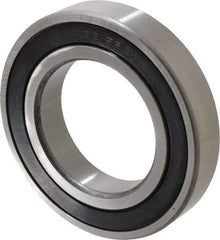 Tritan - 75mm Bore Diam, 130mm OD, Double Seal Deep Groove Radial Ball Bearing - 25mm Wide, 1 Row, Round Bore, 11,100 Lb Static Capacity, 14,900 Lb Dynamic Capacity - Eagle Tool & Supply