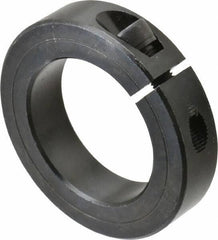 Climax Metal Products - 1-15/16" Bore, Steel, One Piece Clamp Collar - 3" Outside Diam, 11/16" Wide - Eagle Tool & Supply