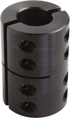 Climax Metal Products - 1-3/4" Inside x 3" Outside Diam, Two Piece Rigid Coupling without Keyway - 4-1/2" Long - Eagle Tool & Supply