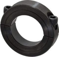 Climax Metal Products - 1-1/4" Bore, Steel, Two Piece Shaft Collar - 2-1/16" Outside Diam, 1/2" Wide - Eagle Tool & Supply