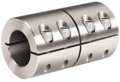 Climax Metal Products - 1-1/2" Inside x 2-5/8" Outside Diam, One Piece Split Clamping Collar - 3-7/8" Long - Eagle Tool & Supply
