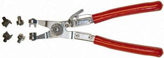 Mag-Mate - 9" OAL, Hose Clamp Pliers - Straight Jaw, Vinyl Coated Handles - Eagle Tool & Supply