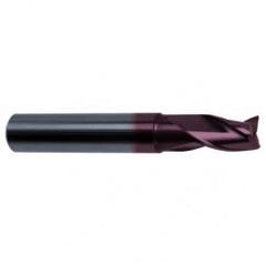 2mm Dia. x 50mm Overall Length 3-Flute Square End Solid Carbide SE End Mill-Round Shank-Center Cut-Firex - Eagle Tool & Supply