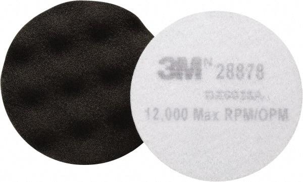 3M - 3-1/4" Diam Foam Buffing & Backing Pad - Hook & Loop Attachment - Eagle Tool & Supply
