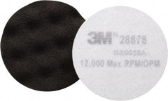 3M - 3-1/4" Diam Foam Buffing & Backing Pad - Hook & Loop Attachment - Eagle Tool & Supply
