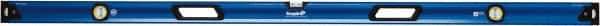 Empire Level - 72" Long 3 Vial Box Beam Level - Metal, Blue, 1 Level & 2 Plumb Vials - Eagle Tool & Supply