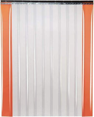 TMI, LLC - 8' Door Width x 8' Door Height PVC Smooth Strip Door Kit - 8" Strip Width x 0.08" Strip Thickness, Clear - Eagle Tool & Supply