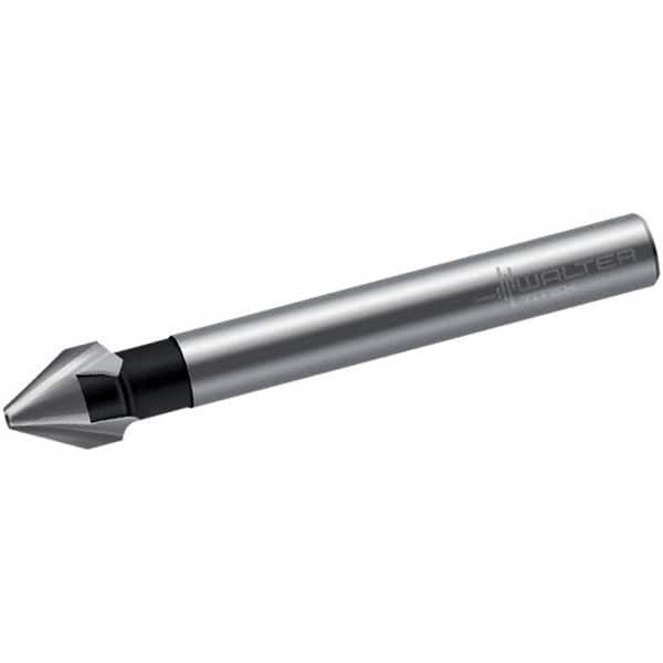 Walter-Titex - 25mm Head Diam, 10mm Shank Diam, 3 Flute 60° High Speed Steel Countersink - Eagle Tool & Supply