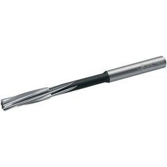 Walter-Titex - 9.62mm Cobalt 6 Flute Chucking Reamer - Spiral Flute, 10mm Straight Shank, 38mm Flute Length, 133mm OAL - Eagle Tool & Supply