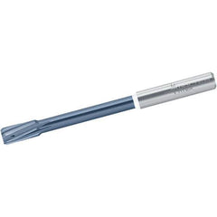 Walter-Titex - 6.02mm Solid Carbide 4 Flute Chucking Reamer - Spiral Flute, 6mm Straight Shank, 12mm Flute Length, 75mm OAL - Eagle Tool & Supply