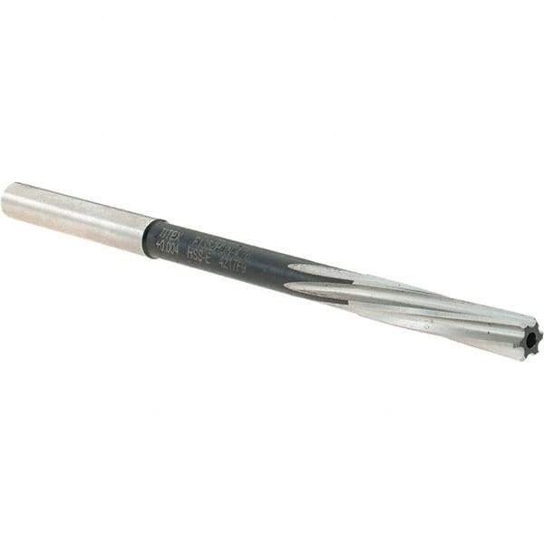 Walter-Titex - 4.76mm Cobalt 6 Flute Chucking Reamer - Spiral Flute, 5mm Straight Shank, 23mm Flute Length, 86mm OAL - Eagle Tool & Supply
