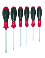 6 Piece - T8; T10; T15; T20; T25; T30 MagicSpring® - SoftFinish® Cushion Grip -  Torx Screw Holding Screwdriver Set - Eagle Tool & Supply