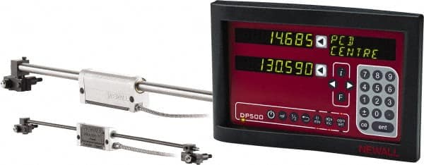 Newall - 3 Axis, 10" X-Axis Travel, 24" Y-Axis Travel, 4" Z-Axis Travel, Milling\xB6Drilling DRO System - Eagle Tool & Supply