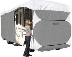 Classic Accessories - Polypropylene RV Protective Cover - 37 to 40' Long x 140" High, Gray and White - Eagle Tool & Supply