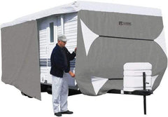 Classic Accessories - Polypropylene RV Protective Cover - 20 to 22' Long x 118" High, Gray and White - Eagle Tool & Supply