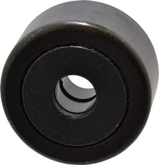 Accurate Bushing - 5/8" Bore, 2-1/4" Roller Diam x 1-1/4" Roller Width, Steel Yoke Cam Follower - 10,370 Lb Dynamic Load Capacity, 1-5/16" Overall Width - Eagle Tool & Supply
