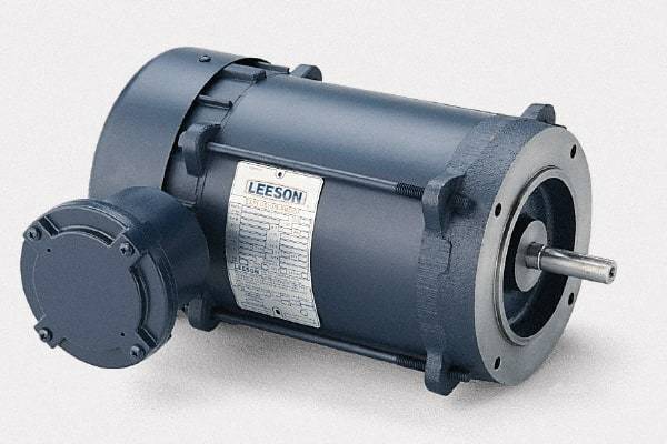 Leeson - 1/2 hp Explosion Proof Motor - F56C NEMA Frame, 208-230/460 Volts, 67% Efficiency at Full Load - Eagle Tool & Supply