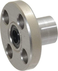 Value Collection - 1/4" ID, Round Flanged Single Linear Bearing - 1/2" OD - Eagle Tool & Supply