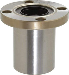 Value Collection - 1" ID, Round Flanged Single Linear Bearing - 1-9/16" OD - Eagle Tool & Supply