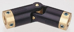 Value Collection - 3/8" Inside x 0.69" Outside Diam, Plastic Universal Joints with Brass Insert - 2.66" Long - Eagle Tool & Supply