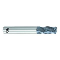 1/4" Dia. - 2-1/2" OAL - .060 CR-Solid Carbide - HP End Mill-4 FL - Eagle Tool & Supply