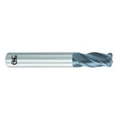 1/2" Dia. - 3" OAL - .030 CR-Solid Carbide - HP End Mill-4 FL - Eagle Tool & Supply