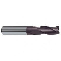 7mm Dia. x 60mm Overall Length 3-Flute Square End Solid Carbide SE End Mill-Round Shank-Center Cut-Firex - Eagle Tool & Supply