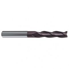 6mm Dia. x 75mm Overall Length 3-Flute Square End Solid Carbide SE End Mill-Round Shank-Center Cut-Firex - Eagle Tool & Supply